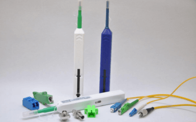 Inspección y limpieza de conectores de fibra óptica
